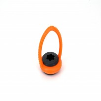 Catálogo de productos - Colgador de tacos de PVC naranja y negro